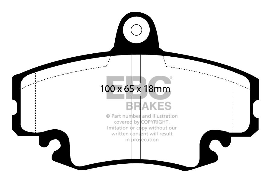 EBC Brakes DACIA Sandero 1.4 2008-.. Remblokken voorzijde greens