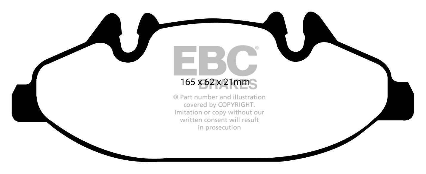 EBC Brakes MERCEDES Viano 3.5 2007-.. Remblokken voorzijde
