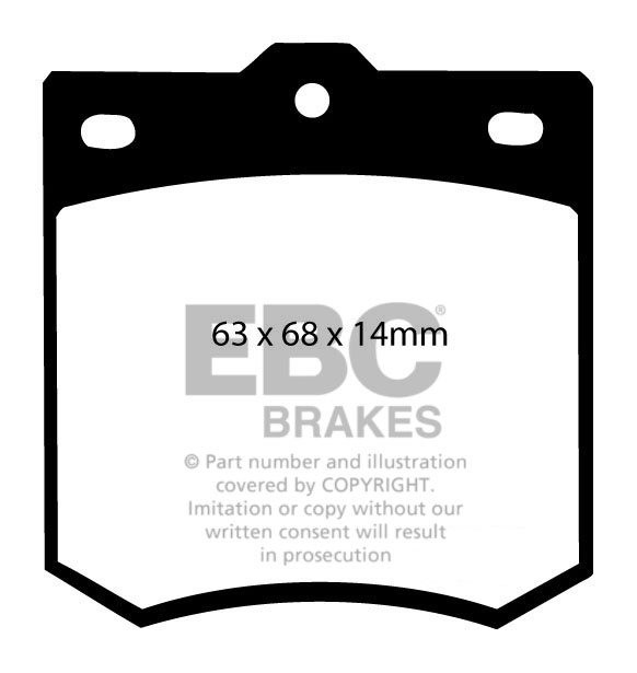 EBC Brakes TOYOTA Corona 1.6 70-71 Remblokken voorzijde