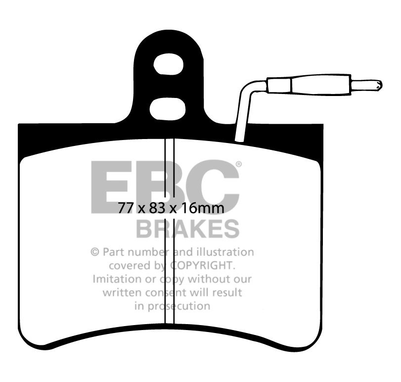 EBC Brakes CITROEN BEDRIJFSWAGEN C32 2.0 D 74-78 Remblokken acht