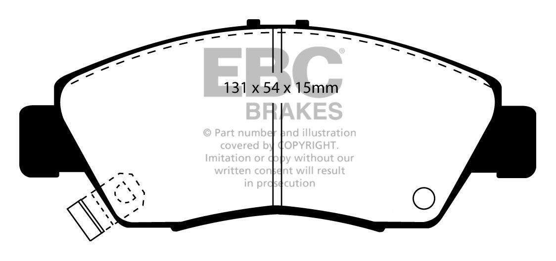 EBC Brakes HONDA Civic 1.4 (EJ9) 96-99 Remblokken voorzijde