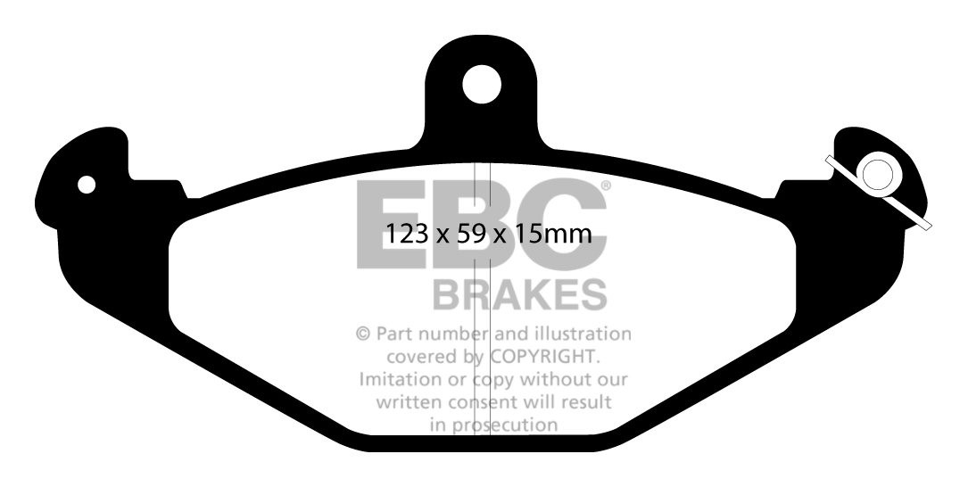 EBC Brakes RENAULT Safrane 2.0 99-2000 Remblokken achterzijde gr