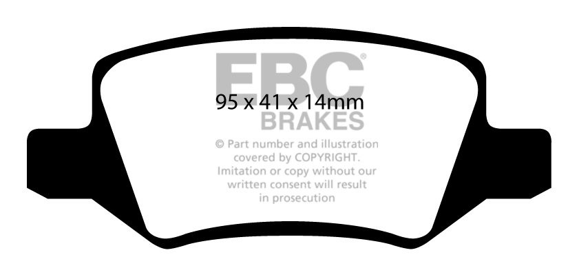 EBC Brakes MERCEDES B-Class (W245) B170 (2.0) 2008-2009 Remblokk