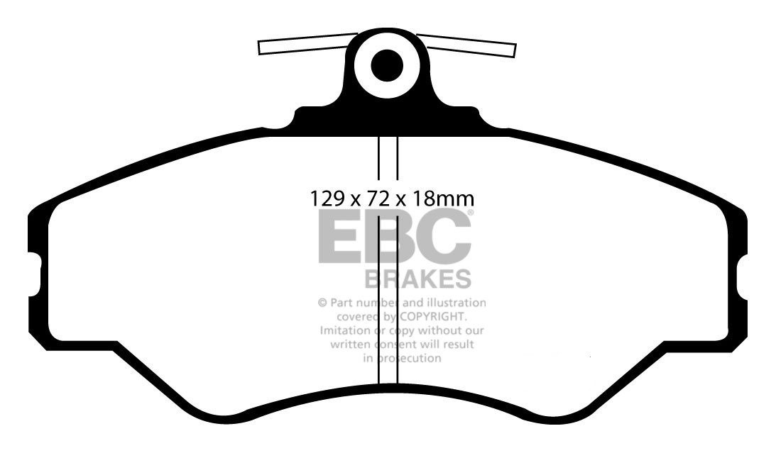 EBC Brakes HYUNDAI BEDRIJFSWAGEN H200 2.5 D SWB 95-97 Remblokken