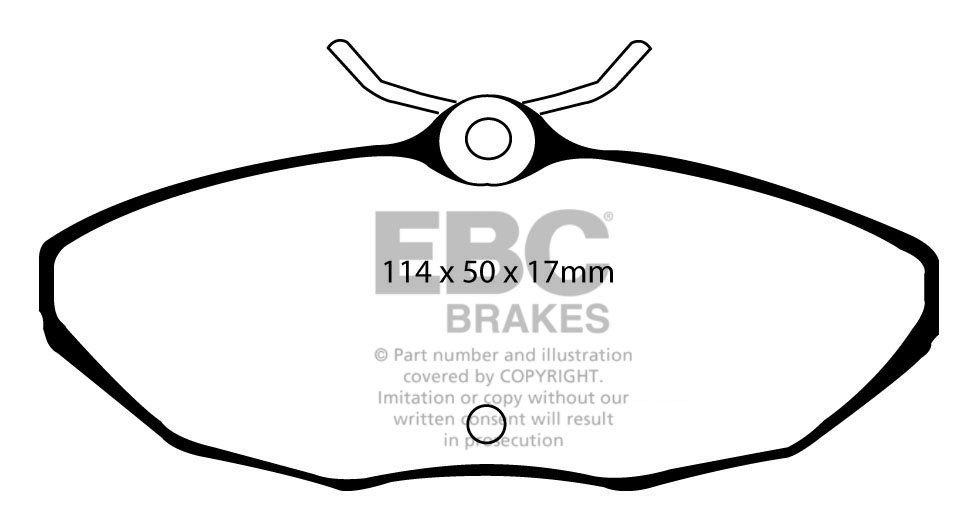 EBC Brakes JAGUAR S-Type 2.7 TD 2004-2006 Remblokken achterzijde
