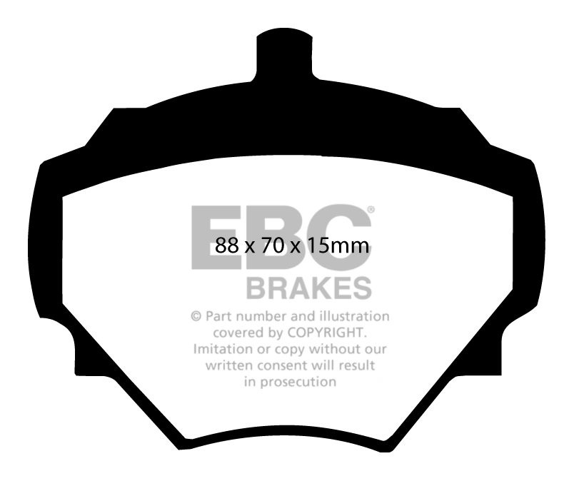 EBC Brakes LAND ROVER Range Rover 3.5 70-85 Remblokken achterzij