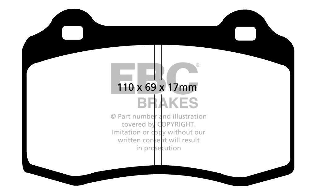 EBC Brakes OPEL Admiral 2.8 65-77 Remblokken voorzijde greenstuf