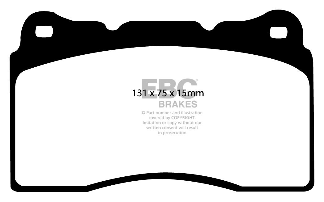 EBC Brakes CHEVROLET Camaro 6.2 2009-.. Remblokken voorzijde yel