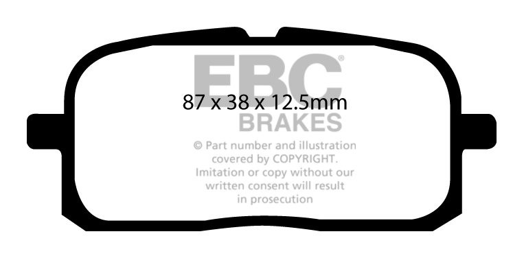 EBC Brakes TOYOTA Starlet 1.3 Turbo (EP91) 96-2000 Remblokken ac