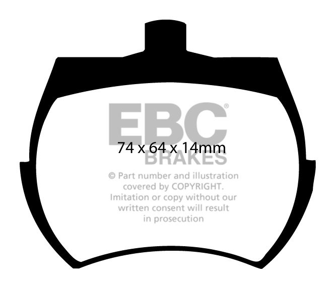 EBC Brakes MORRIS Mini-Moke Remblokken voorzijde greenstuff