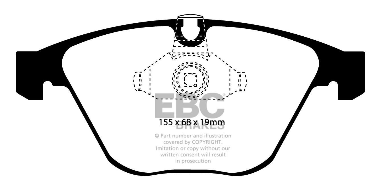 EBC Brakes BMW 645 4.4 (E64) 2004-2006 Remblokken voorzijde