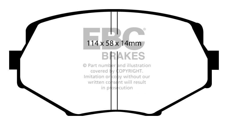 EBC Brakes Mazda MX5 1.6 2001-2005 Remblokken voorzijde