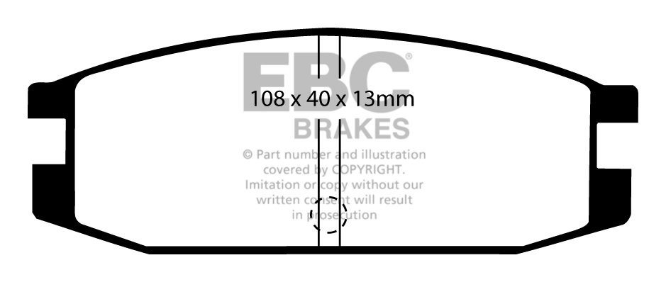 EBC Brakes MITSUBISHI Pajero 2.0 (L41) 87-88 Remblokken achterzi