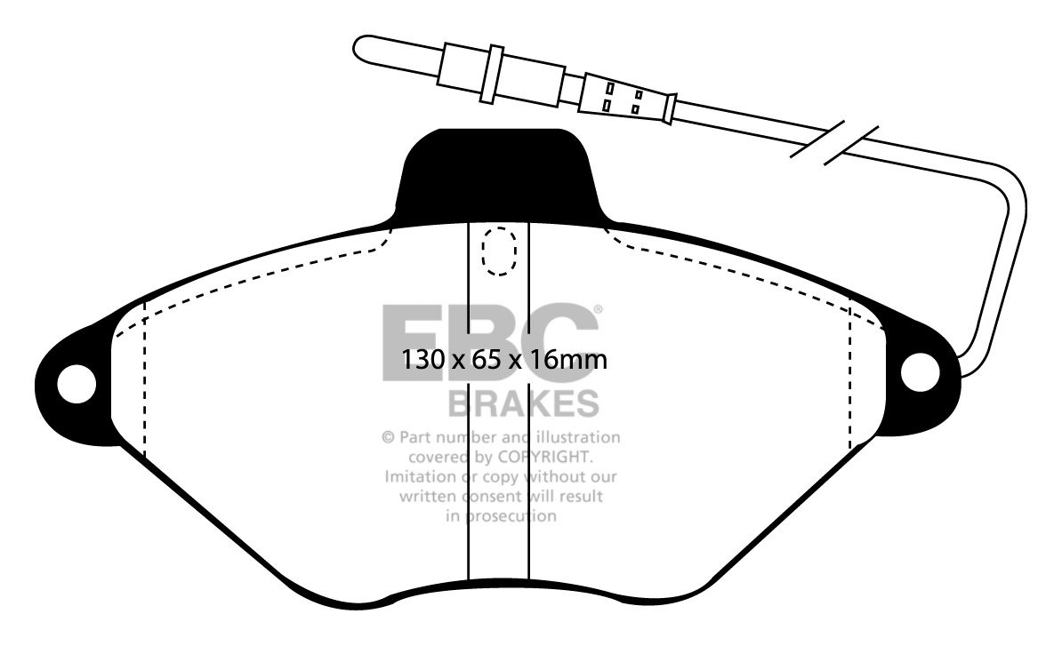 EBC Brakes CITROEN Xantia 1.9 D Station 95-99 Remblokken voorzij