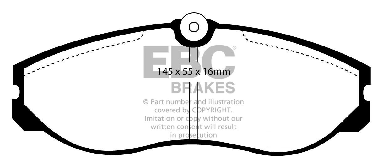 EBC Brakes NISSAN BEDRIJFSWAGEN Terrano Van 2.7 TD 2002-2006 Rem