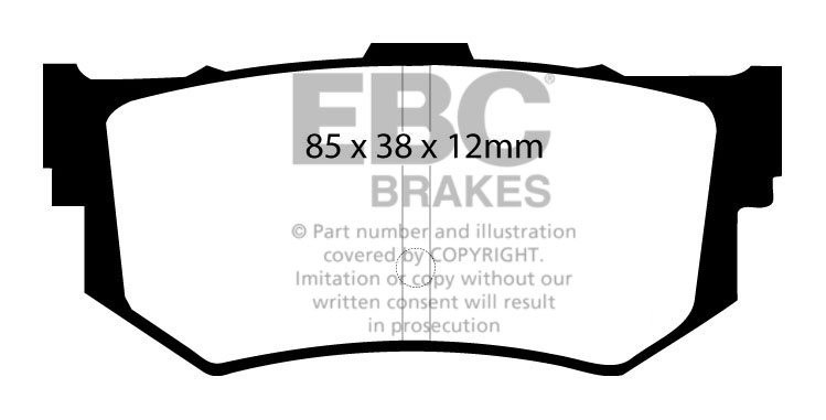 EBC Brakes HONDA Accord 1.8 (AD) 84-86 Remblokken achterzijde