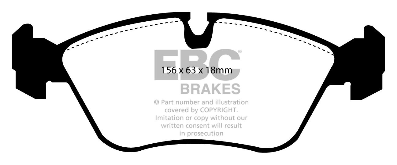 EBC Brakes VOLVO S70 2.5 TD 97-2000 Remblokken voorzijde greenst