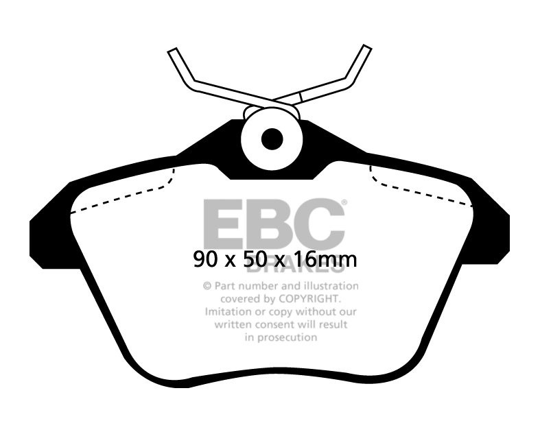 EBC Brakes LANCIA Kappa 2.0 95-98 Remblokken achterzijde