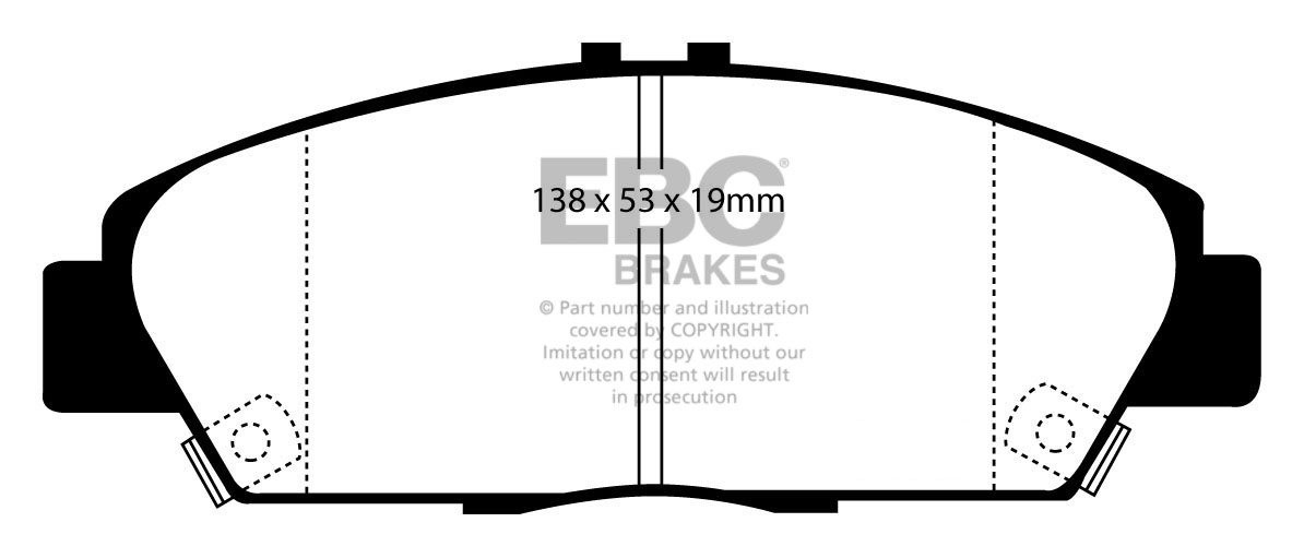 EBC Brakes ROVER 600 2.0 TD 95-96 Remblokken voorzijde