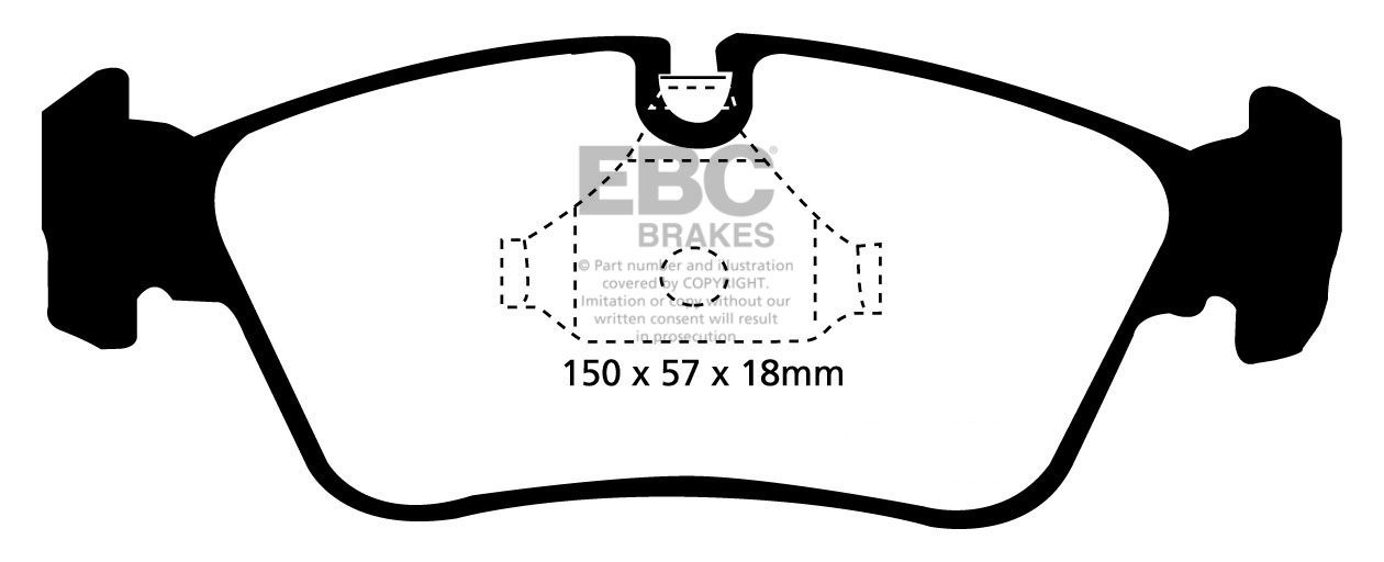 EBC Brakes WEISMANN MF 28 2.8 2000-2002 Remblokken voorzijde