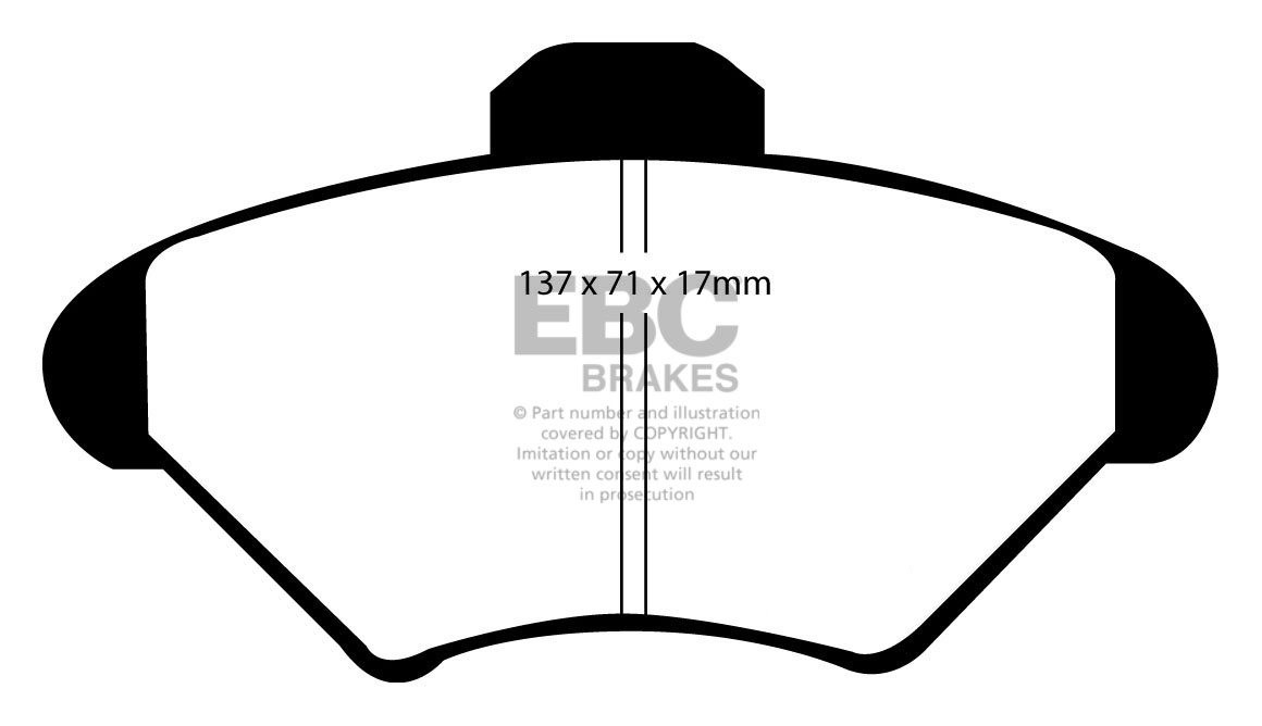 EBC Brakes VOLVO 1800 2.0 ES 72-73 Remblokken achterzijde