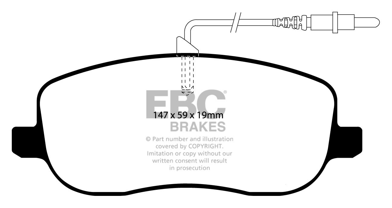 EBC Brakes PEUGEOT BEDRIJFSWAGEN Expert 2.0 2002-2006 Remblokken