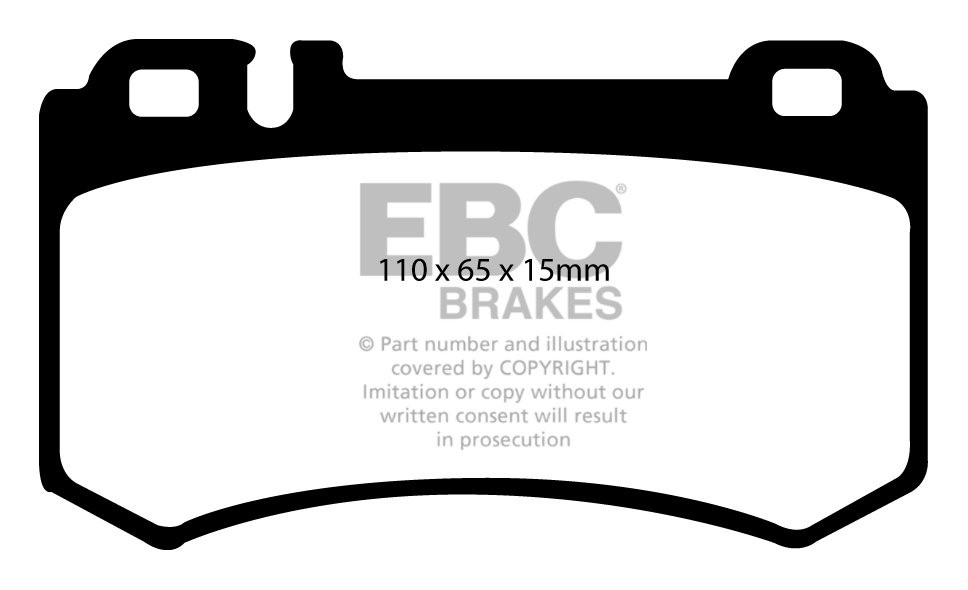 EBC Brakes MERCEDES CLK (C209) CLK63 AMG (Black) 2008-.. Remblok