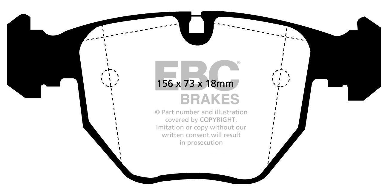 EBC Brakes BMW 535 3.5 (E39) 98-2003 Remblokken voorzijde