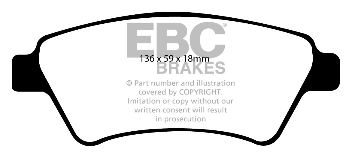 EBC Brakes RENAULT BEDRIJFSWAGEN Kangoo 1.9 D 4x4 2001-2008 Remb