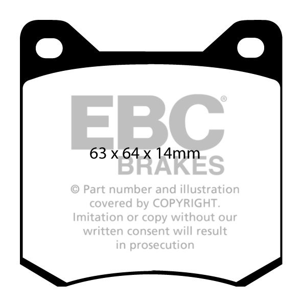 EBC Brakes RENAULT 16 1.6 67-72 Remblokken voorzijde