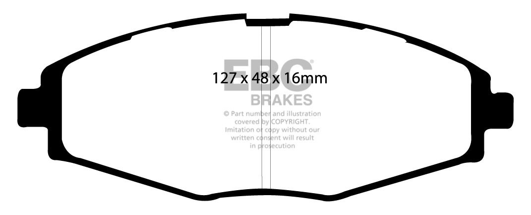 EBC Brakes DAEWOO Lanos 1.4 99-2005 Remblokken voorzijde