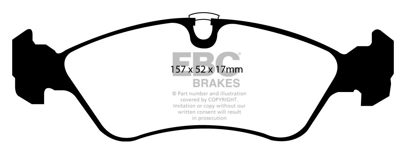 EBC Brakes VAUXHALL (OPEL) Vectra 1.6 8v 95-2000 Remblokken voor