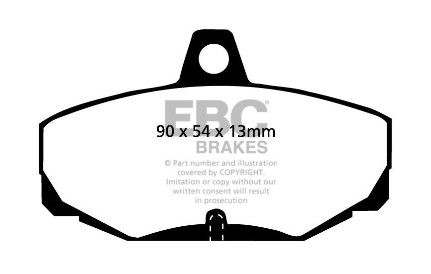 EBC Brakes CATERHAM Seven 1.7 86-.. Remblokken achterzijde green