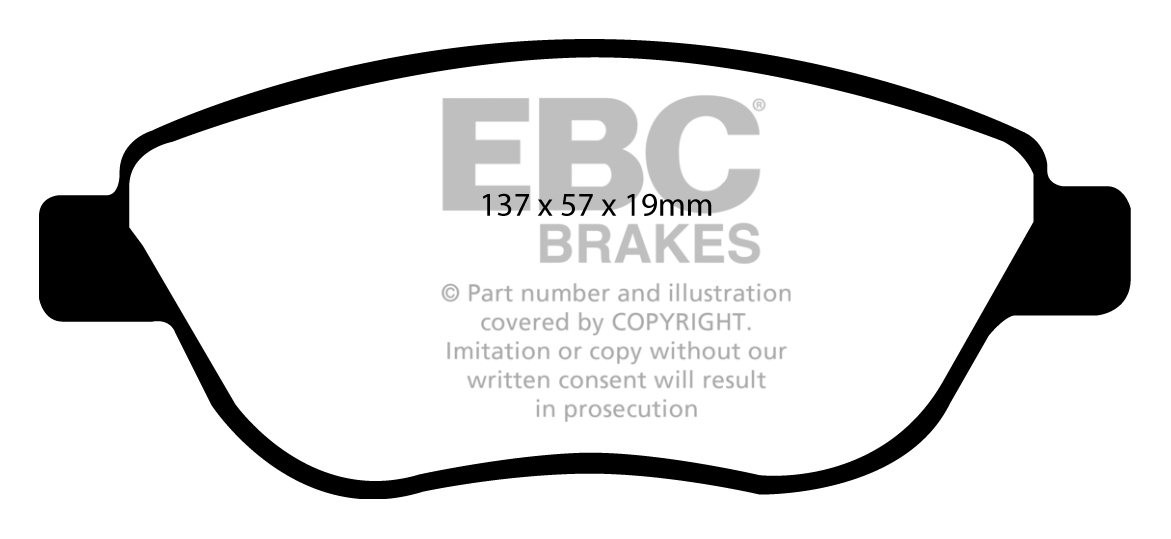 EBC Brakes OPEL Corsa D 1.3 TD -90 2006-.. Remblokken voorzijde