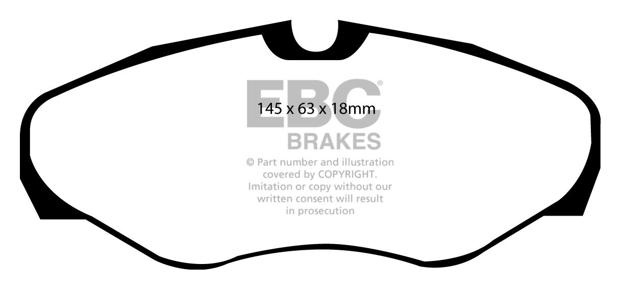 EBC Brakes RENAULT Grand Espace 3.0 99-2002 Remblokken voorzijde