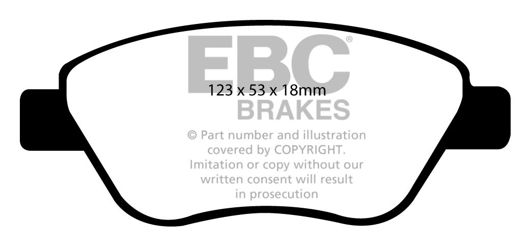 EBC Brakes VAUXHALL (OPEL) Corsa 1.4 2006-.. Remblokken voorzijd