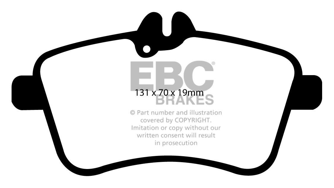 EBC Brakes MERCEDES B-Class (W245) B170 (2.0) 2009-.. Remblokken