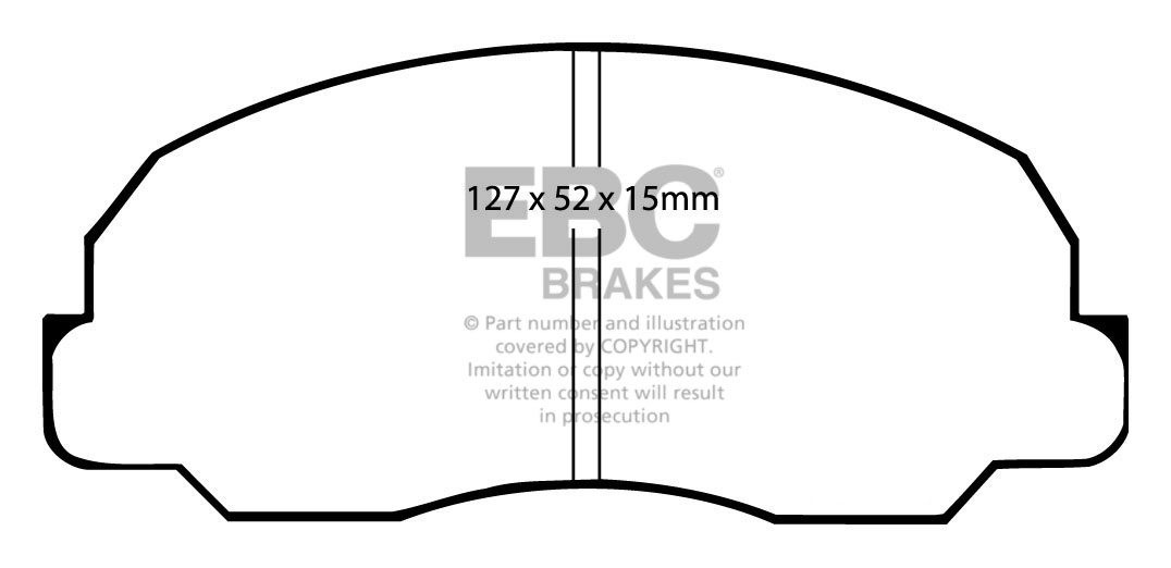 EBC Brakes Mazda BEDRIJFSWAGEN Pick Up B1.8 82-85 Remblokken voo