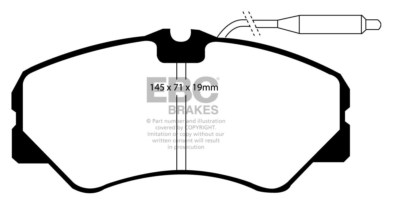 EBC Brakes PEUGEOT BEDRIJFSWAGEN J5 2.0 (1.8 Ton) 81-94 Remblokk