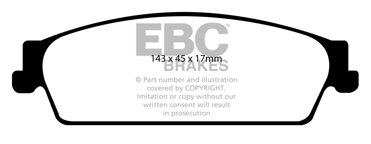 EBC Brakes GMC Yukon/Yukon Denali 6.2 2008-.. Remblokken achterz