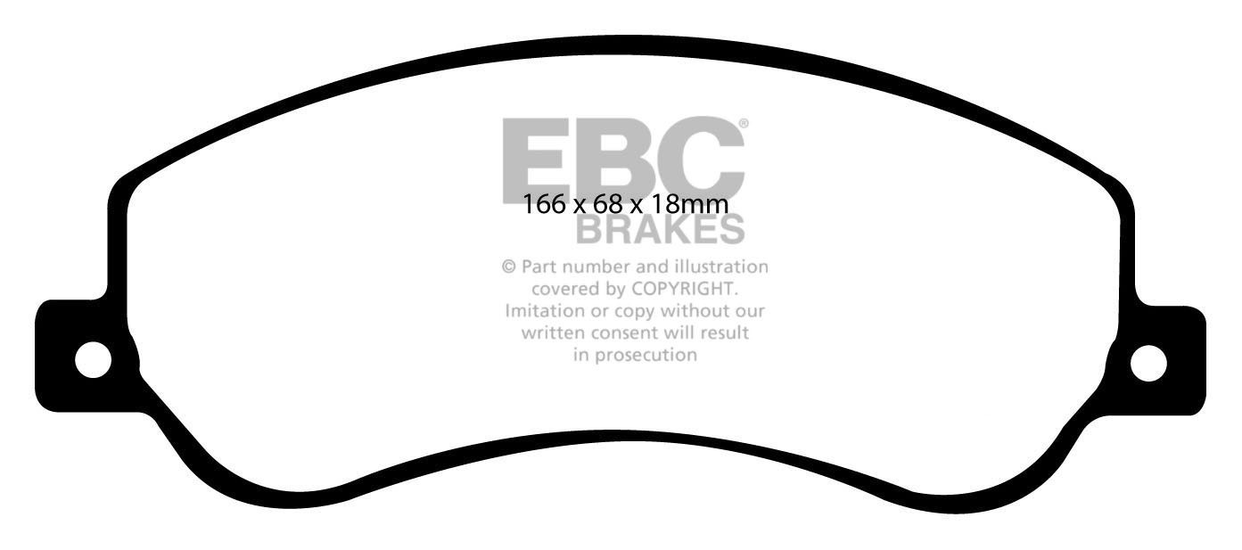 EBC Brakes FORD BEDRIJFSWAGEN Transit 430 2006-.. Remblokken voo
