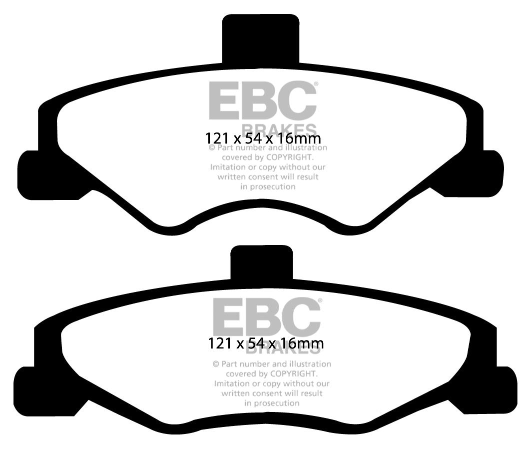 EBC Brakes CHEVROLET Camaro 3.8 98-2002 Remblokken achterzijde