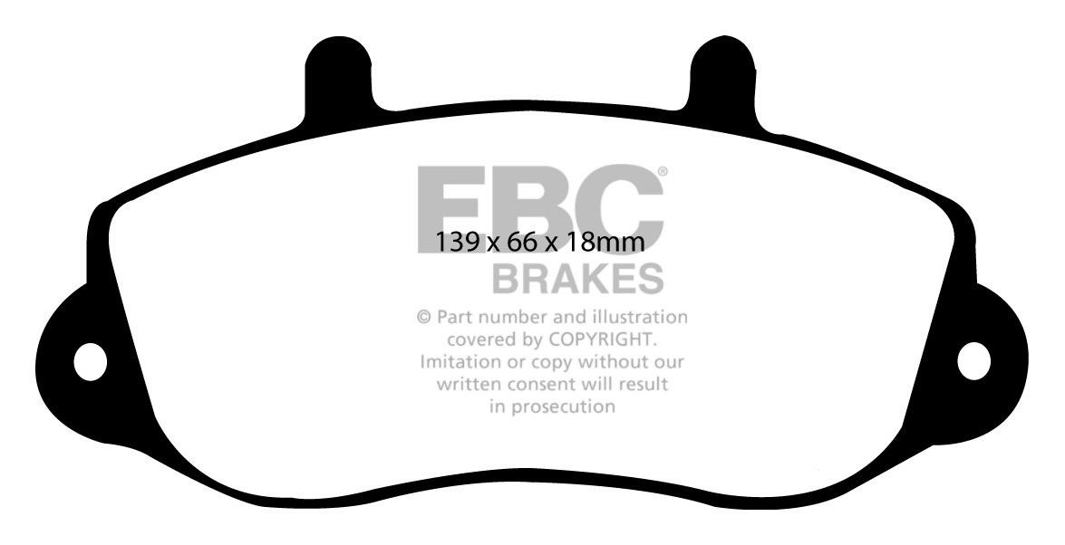 EBC Brakes RENAULT BEDRIJFSWAGEN Master 2.5 D 97-2000 Remblokken