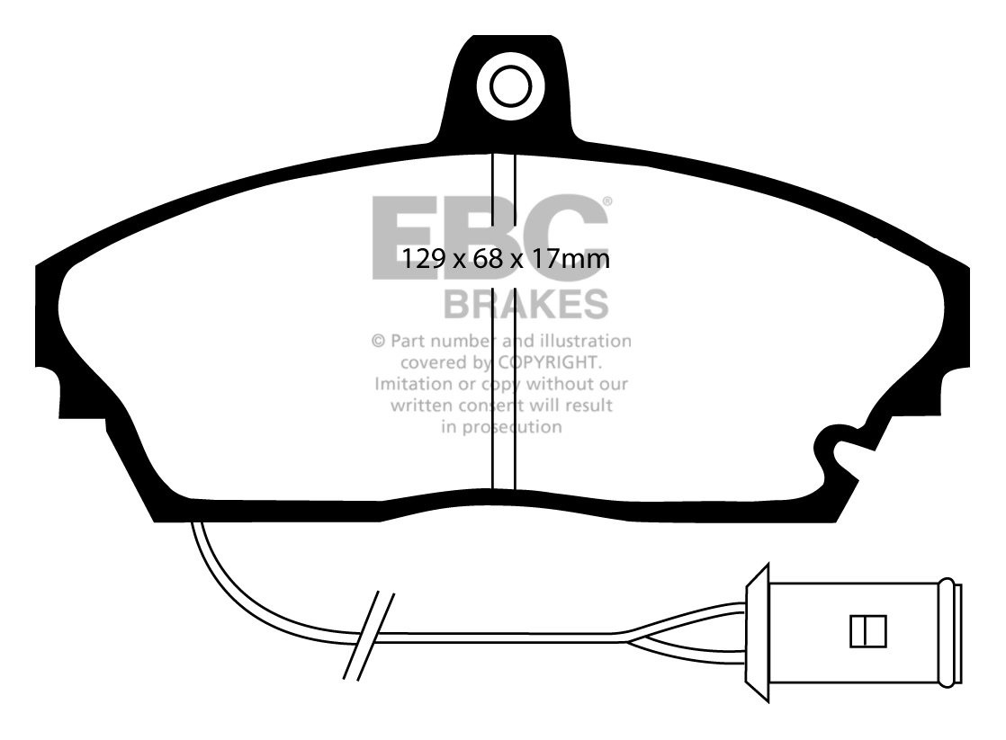 EBC Brakes ROVER 800 2.5 TD 90-92 Remblokken voorzijde