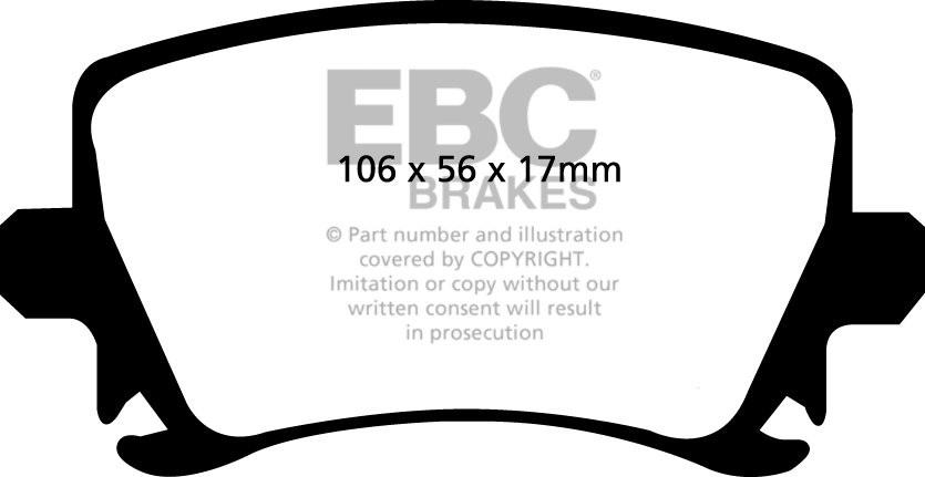 EBC Brakes SEAT Leon 2.0 Turbo FR (185) 2005-2006 Remblokken ach
