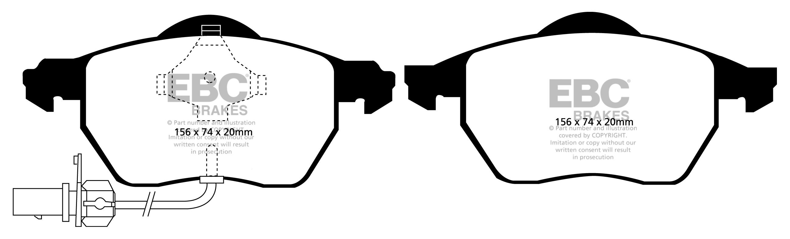 EBC Brakes SKODA Superb 1.9 TD (130) 2007-2008 Remblokken voorzi