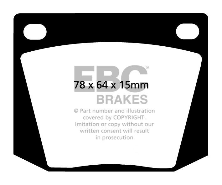 EBC Brakes SUNBEAM Alpine 1.7 65-69 Remblokken voorzijde