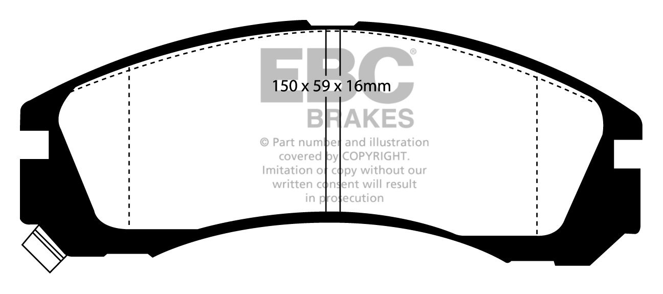 EBC Brakes CITROEN C-Crosser 2.4 2008-.. Remblokken voorzijde gr