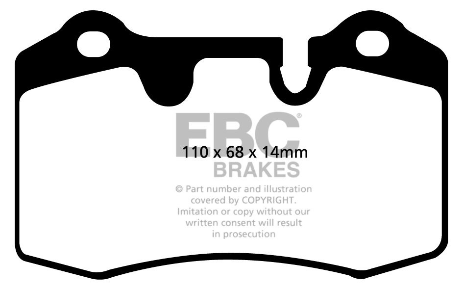 EBC Brakes ASTON MARTIN Vantage 4.3 2004-2008 Remblokken achterz