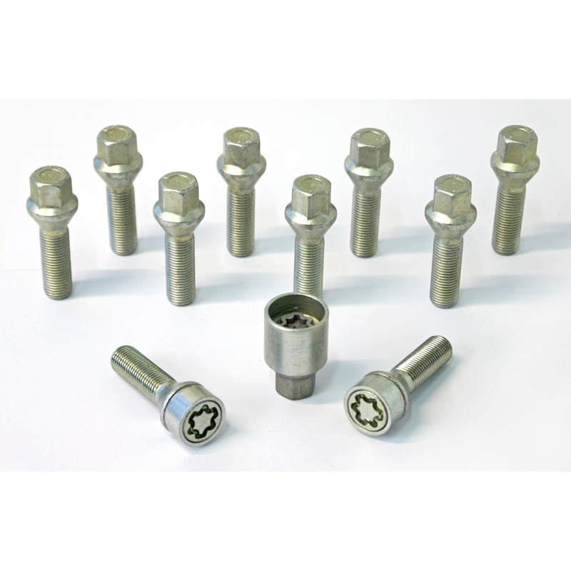 H&R Wielboutenset konisch M14x1.50 - Lengte 43mm - 10 stuks - incl. wielsloten